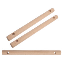 3Stk Vorgebohrte Holzstäbe 30Cm Für DIY Seil-Leiter- Basteln