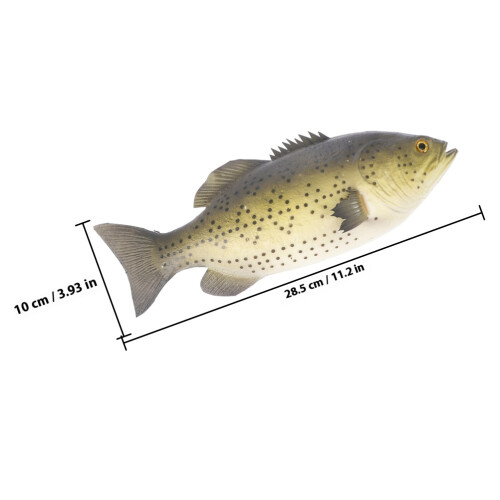 2Stk Simulation Fischfiguren PU Material Deko Für Zuhause 1