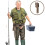 1Pc Fishing Rod Insert Tool Plastic Fish Pole Container Khaki Storage 9