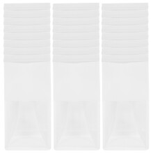 50Pcs White Pe Kraft Paper Toast Bags with Food Packaging