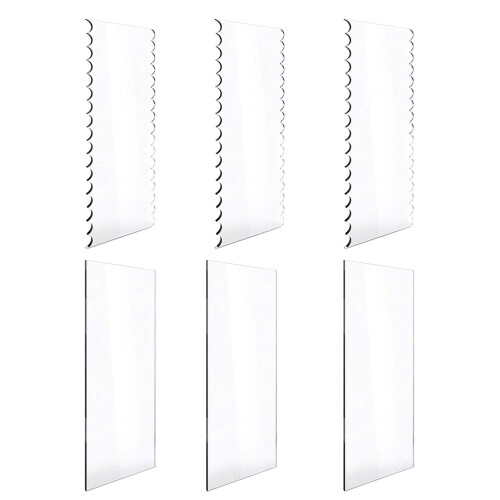 6Stk. Home Use Cake Scrapers Cake Cutter Backzubehör