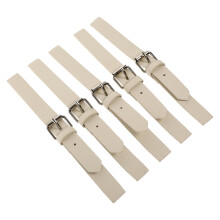 5 Stuks Lederen Gespen Met Metalen Riemsluiting Kledingaccessoires