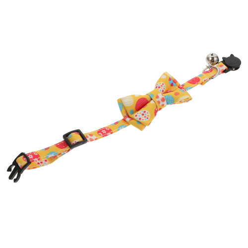 1St Katzenhalsband Personalisiert Mit Glöckchen Und Schleifchen