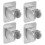 4St Duschhalterung Aluminiumbasis Duschkopf 3