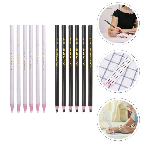 24 Stuks Rolpapier Draadmachine Crayons Zwart Wit 2