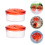2St Duurzame Plastic Vogelvoederbox Rood Outdoor 4