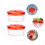 2St Duurzame Plastic Vogelvoederbox Rood Outdoor 8