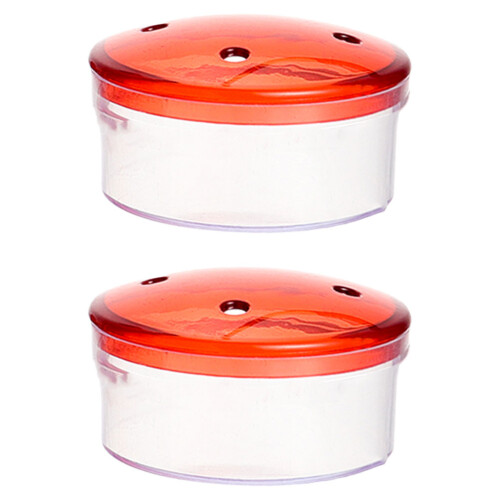 2St Duurzame Plastic Vogelvoederbox Rood Outdoor 2