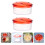 2St Duurzame Plastic Vogelvoederbox Rood Outdoor 5