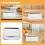 Toaster Ofen Backblech Küchen Ablage Silber 8
