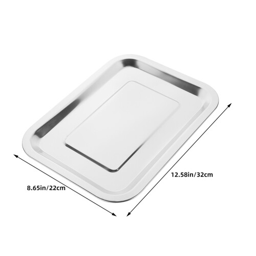 Toaster Ofen Backblech Küchen Ablage Silber 1