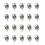 30Stk Box Ring Griff Make-up-Box Eisen Einfach 1