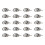 30Stk Box Ring Griff Make-up-Box Eisen Einfach 5