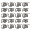 30Stk Box Ring Griff Make-up-Box Eisen Einfach 6