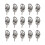 30Stk Box Ring Griff Make-up-Box Eisen Einfach 4