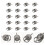 30Stk Box Ring Griff Make-up-Box Eisen Einfach 3