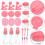 1 Set 27 Mittelgroße Schönheitsmaske Mischschale Pink 6