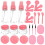 1 Set 27 Mittelgroße Schönheitsmaske Mischschale Pink 7