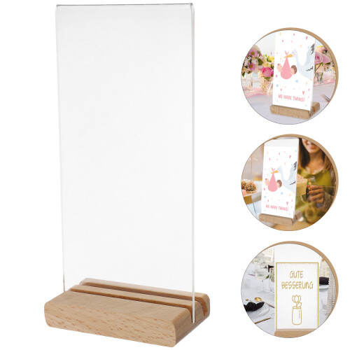 Set Bordje Houders Displaystandaard Tafelblad Menuhouder 2