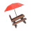 Set Picknicktisch Mit Futterautomat Und 3