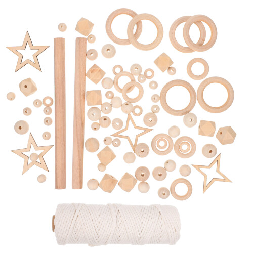 1 Set Macrame Diy Materiaal Wandhangend Stokje