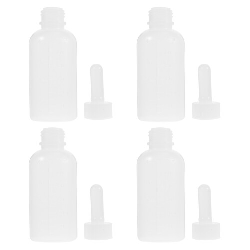 4 Silicone Voedingsflessen Herbruikbare Kattenflessen