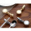 2 Stuks Chopsticks Houder Legering Retro Hoofd 9