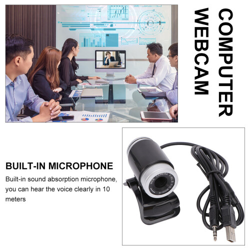 5Mp Usb High Definition Webcam Mit Mikrofon Schwarz 1