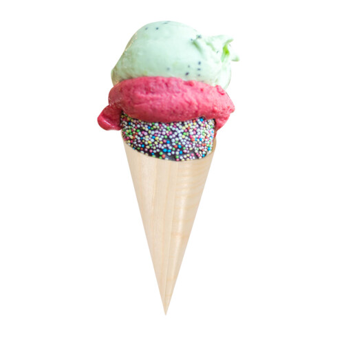 25Stk Einweg Holz Cone 12x9cm Für Party Snacks 2