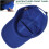 Kids Plain Baseball Cap Unconstructed Fit Washed Cotton Size M Blue 3