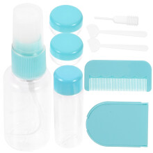 10X Siliconen Reisbottels Set Met Spuitfles Shampoo & Lotion Assorti
