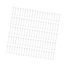 200 Diy Ohrring Zubehör Verbindungsstab 20mm Silber