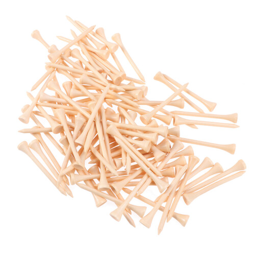 Golf Training Tee Beige Hout 100 Liefhebbers 3,3X0,4X0,4In