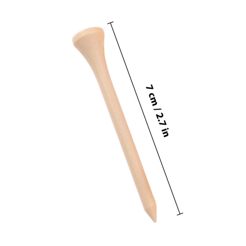 Golf Training Tee Beige Hout 100 Liefhebbers 3,3X0,4X0,4In 2