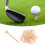 Golf Training Tee Beige Hout 100 Liefhebbers 3,3X0,4X0,4In 10
