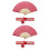 2 Cheongsam Waaier Bamboe Inklapbaar Vouwbaar Rood 11