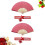 2 Cheongsam Waaier Bamboe Inklapbaar Vouwbaar Rood 7