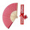 2 Cheongsam Waaier Bamboe Inklapbaar Vouwbaar Rood 3