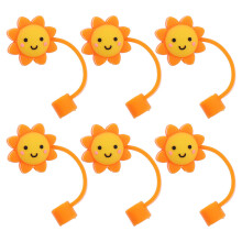 6St Silikon Strohhalme Stopper Für Sonnenstecher Niedliche Endkappen