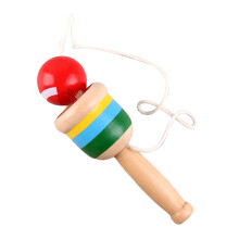 Mini-Fangballbecher aus Holz, Fangballspielzeug