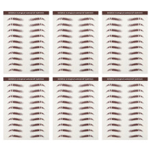 6Stk Haarähnliche Augenbrauen Make-up Aufkleber