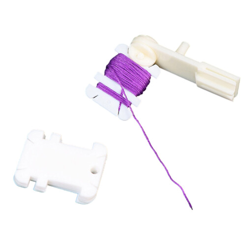 200Pcs Plastic Floss Bobbins, Embroidery Thread Bobbins 1