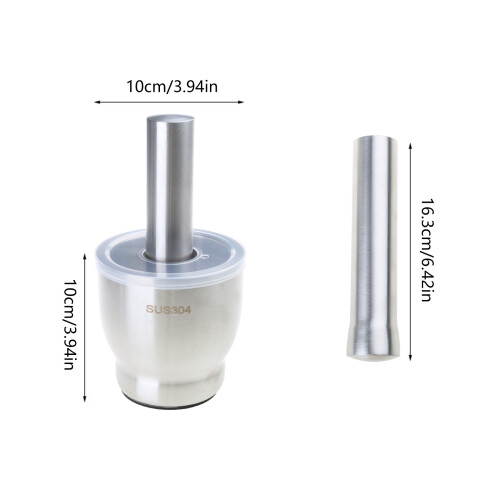 Solid Powder Maker Spices Grinder Mortars and Pestle Set-small 2