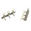 2Pcs Gitarre String Tuning Pegs Schlüssel Triple 5