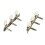 2Pcs Gitarre String Tuning Pegs Schlüssel Triple 6