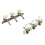 2Pcs Gitarre String Tuning Pegs Schlüssel Triple 4