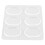 6 Stück Trommeldämpfer, Silikon-Softgel-Pads, 7