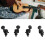 4-saitiger Ukulelenwirbel mit Schrauben, 12