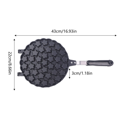 Nonstick Bubble Waffle Maker Eggs Bubble Pans Aluminum Alloy 2