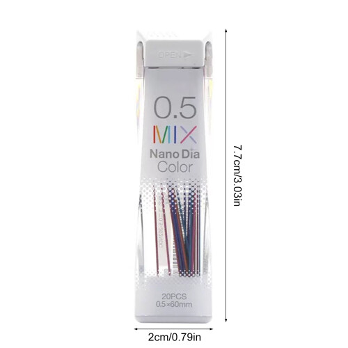 20Pieces 0.5MM Pencils Refills for 0.5MM Automatic Mechanical 2